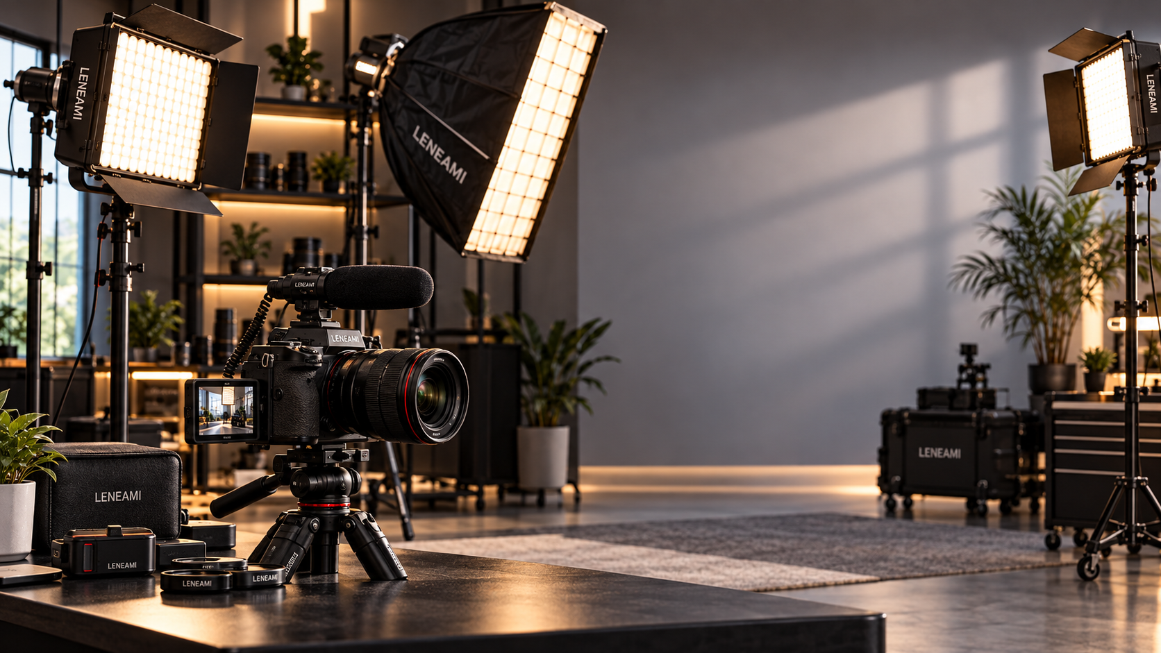 LENEAMI video production studio setup